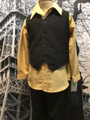 Bamboo | Boys Mustard Formal Shirt Asst RRP $49.99