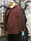 Bamboo Burgundy Boys Formal Shirt - Assorted Sizes RRP $49.99