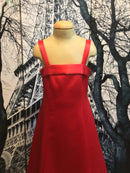 Bamboo | Wear Girls bright Red Long Formal Dress Style 1003