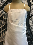 Bamboo | Girls Bridesmaid Ivory Lace Front Dress