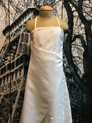 Bamboo | Girls Bridesmaid Ivory Lace Front Dress