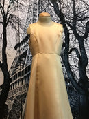 Bamboo | Girls Bridesmaid Girl's Gold Bow Dress