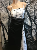 Bamboo | Girls Bridesmaid Black & White Lace Sleeve Dress