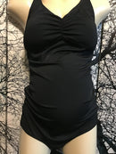 RIPE | MATERNITY Racer black swimsuit
