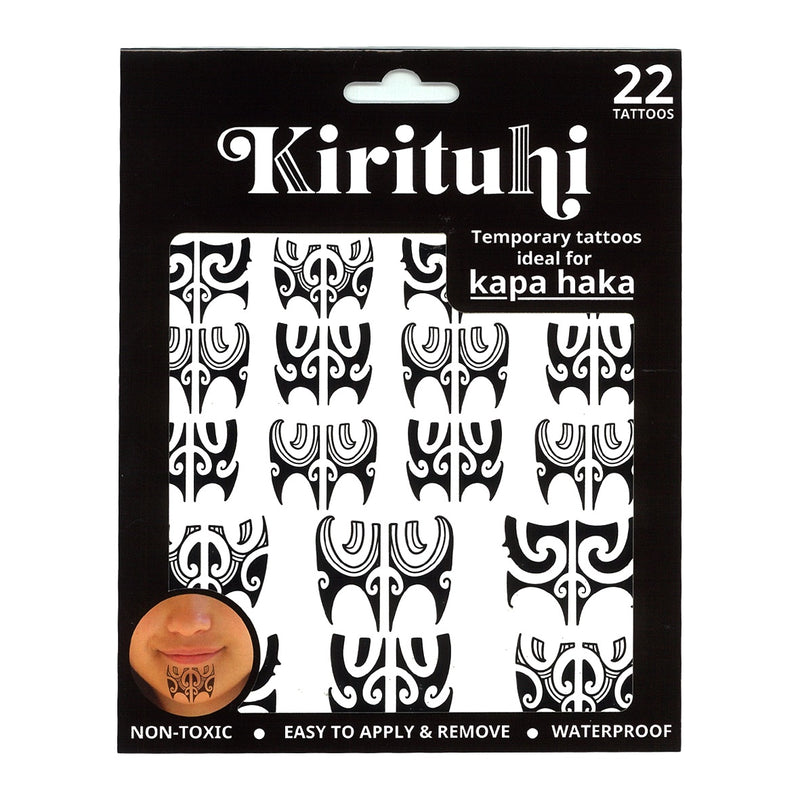 Māori Tattoo Chin NZ 22pc 4 styles