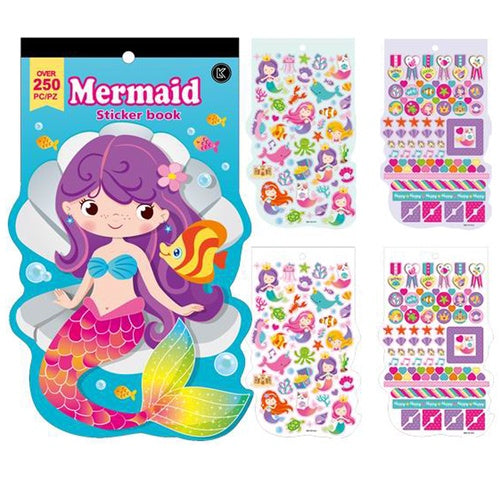 Sticker Pad Mermaid 250+pcs