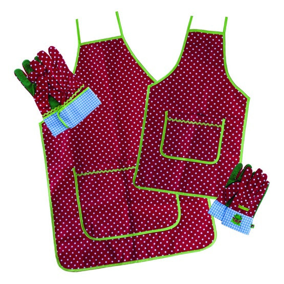 Glove and apron set
