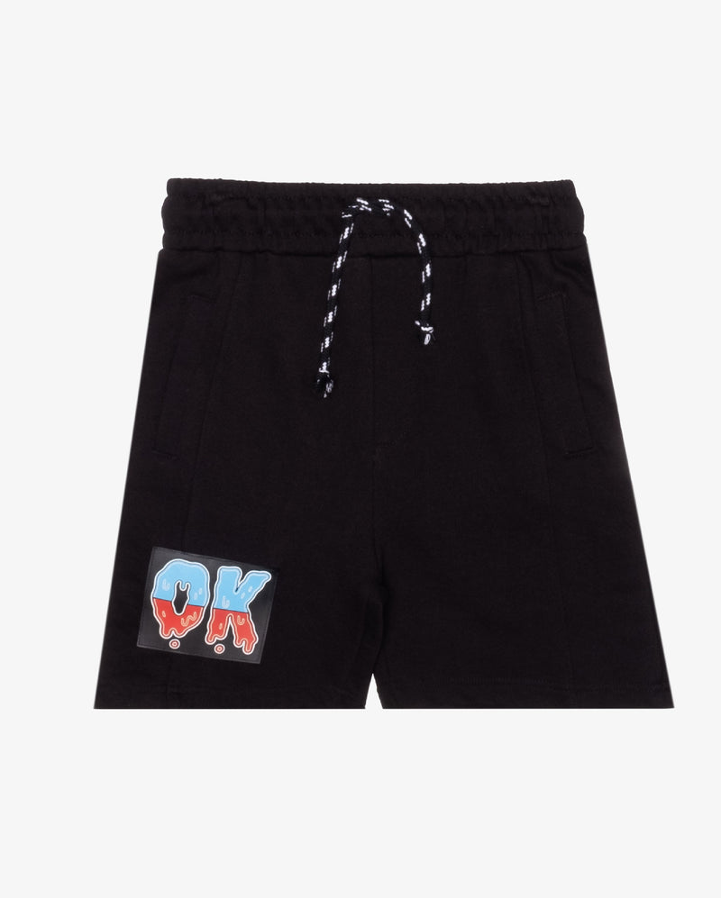 BOB | OK gradient seam black shorts
