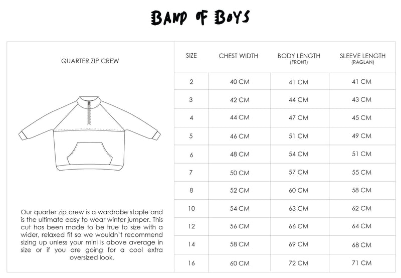 BOB | Monsters Quarter Zip Fleece RRP $79.99  SPECIAL