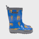 Korango | Tiger Gumboot Charcoal/Victoria Blue