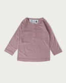 Babu | Merino Button Tee-Mauve