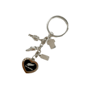 All Blacks Charm Keyring