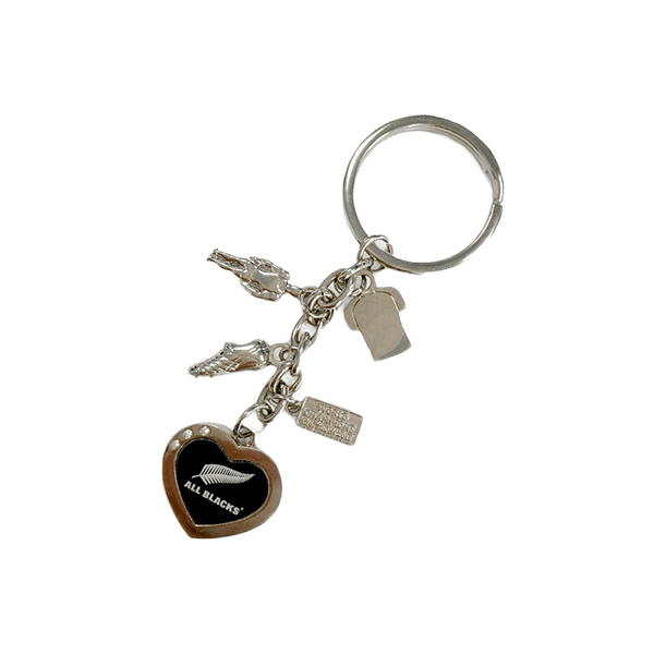 All Blacks Charm Keyring