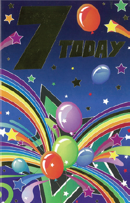 7 Today Birthday Card