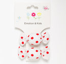 Emotion & Kids | Lolly Hair Clip - White & Red Spot