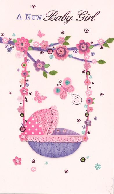 A New baby Girl Card