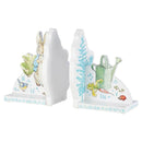 BEATRIX POTTER PETER RABBIT BOOKENDS - WHITE