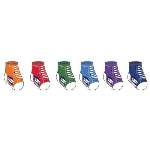 Skeanie |Baby socks sneakers 6 pack (0-12 months)