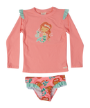 Earth Nymph | Girls Wetshirt Set - Under The Sea Mermaid