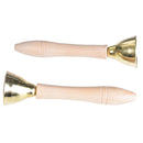 Natural Wooden Hand Bells Pair