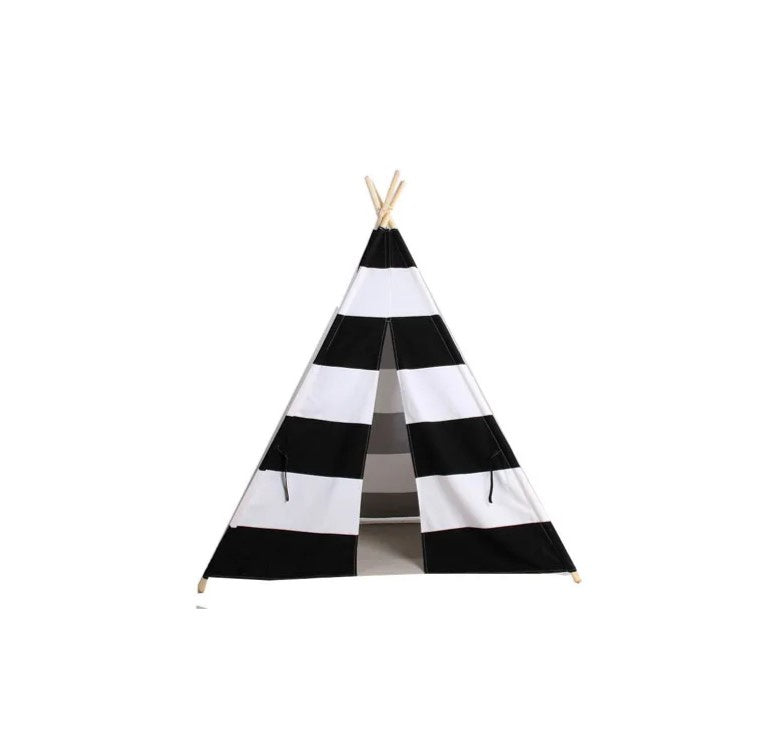 Black & White Stripes Teepee