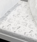 Brolly Sheet Single Size Bed Pad - Unicorn