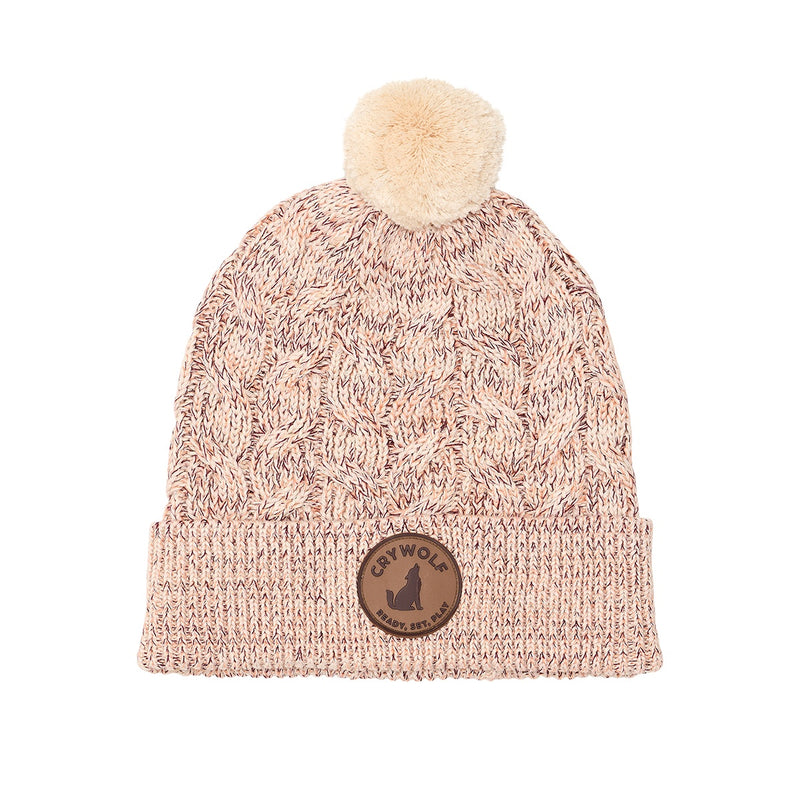 Crywolf | Pom Pom Beanie - Blush Speckle