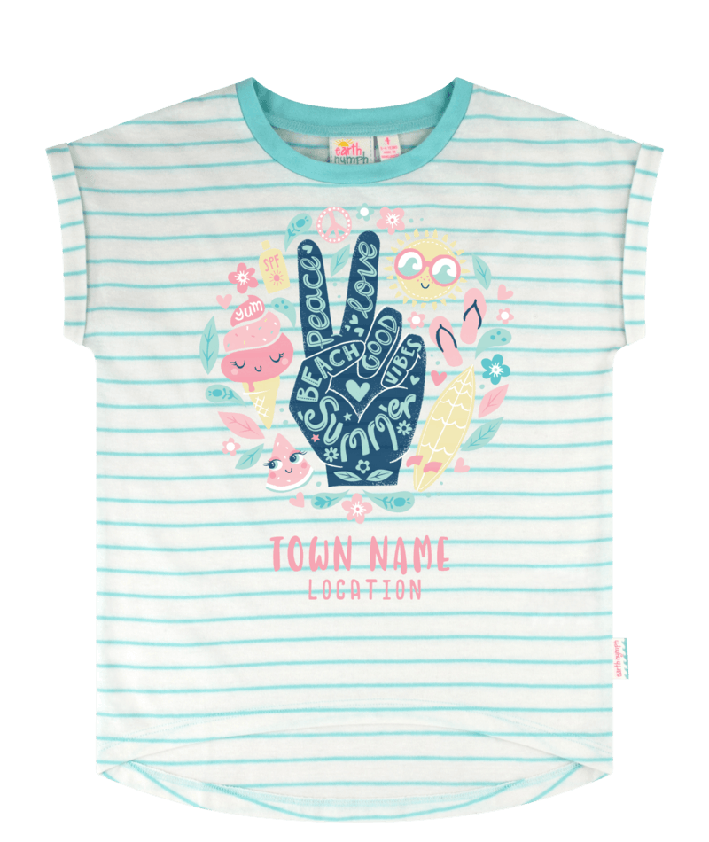 Earth Nymph | Good Vibes  Girls Tee