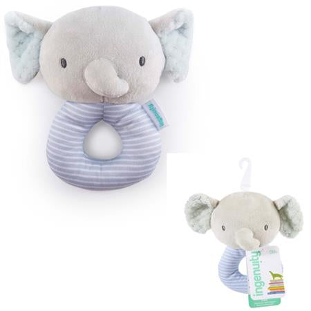 Ingenuity Plush Ring Rattle Elephant - Van