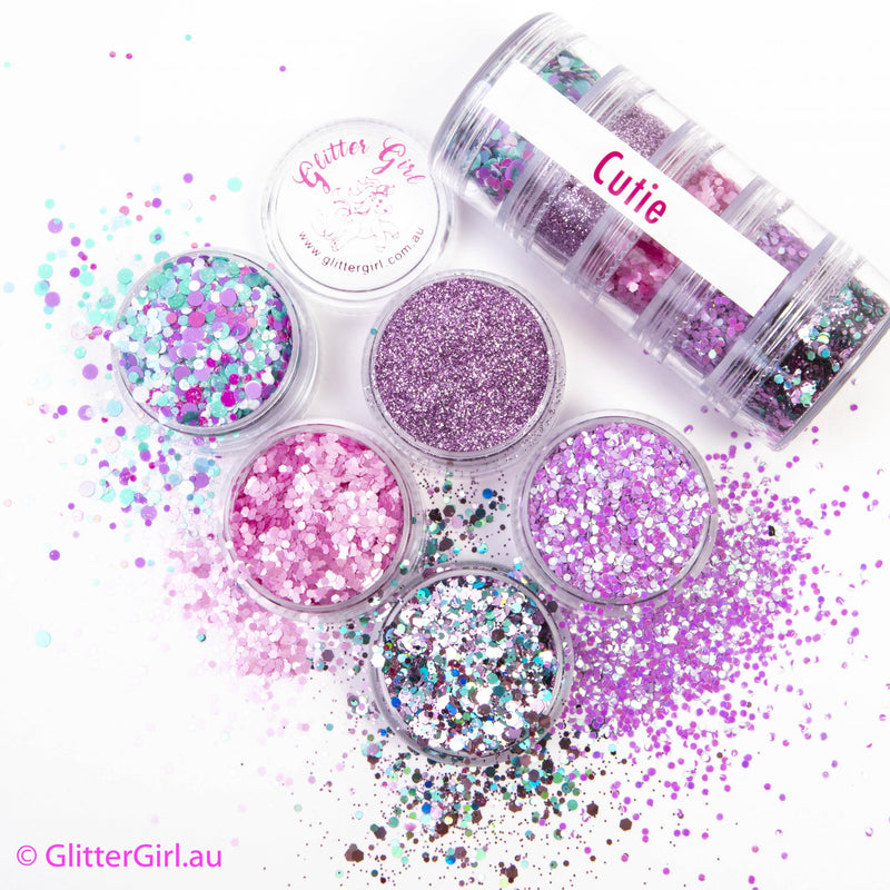 Glitter Girls - Glitter Pots  5pk - Asstd colours
