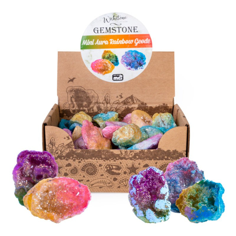 Gemstone - Mini Aurora Rainbow Geodes