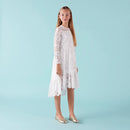 DESIGNER KIDZ | DELPHINE L/S LACE DRESS - IVORY