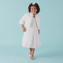Designer Kidz | Elise Faux Fur Jacket -Ivory