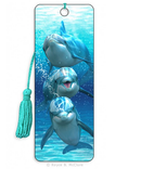 3D Lenticular Bookmark - Dolphin Trio