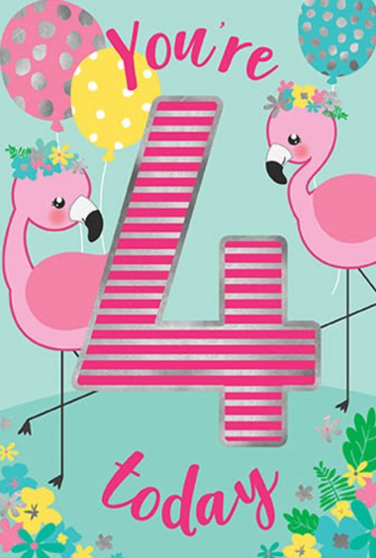4 Deluxe Age Birthday Card