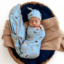 Dream | Cotton Baby Wrap & Beanie Set