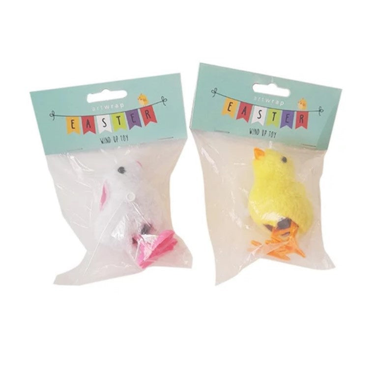 Easter Wind Up Toy - Yellow/White Chick