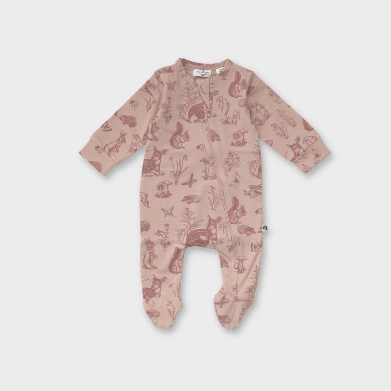 Burrow & Be | Forest Friends Organic Zipsuit