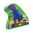 Floss & Rock | 40 Pc Shaped Jigsaw Puzzle Dinosaur