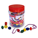 Fun Factory: Lacing Beads in Jar 90 Piece