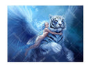 5D DIY Paint By Diamond Kit - Fairy & Tiger With Wings