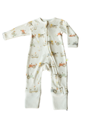 Imababywear | Baby's Long Sleeve Zipsuit - Farmyard
