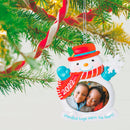 Hallmark keepsake | Grandkid Hugs Snowman 2022 Photo Frame Ornament