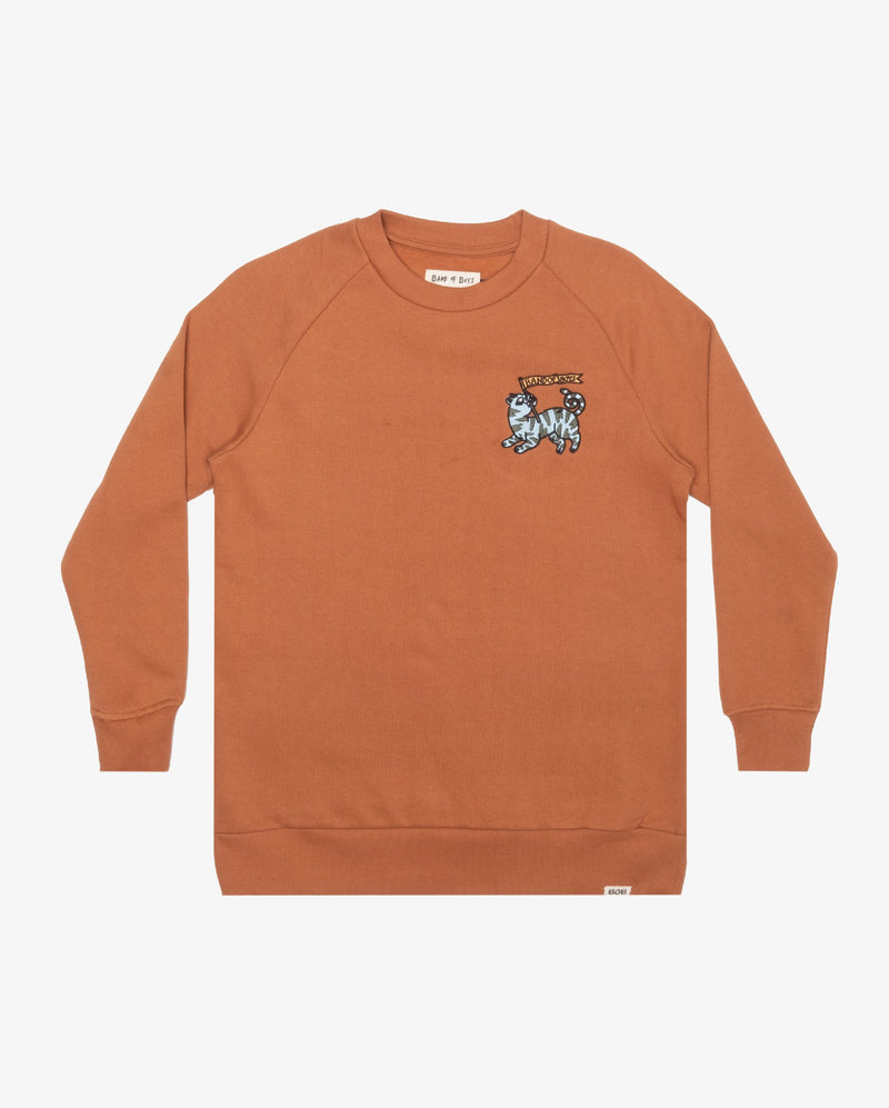 BOB | Tiger Raglan Fleece Crew  RRP $69.99  SPECIAL $41.99