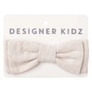 Designer Kidz Toby Linen Bow Tie -  Sand or Navy