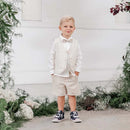 Designer Kidz | Toby Linen Vest-Sand