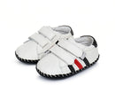 Little Chic | White w/ Black & Red Boys Shoe