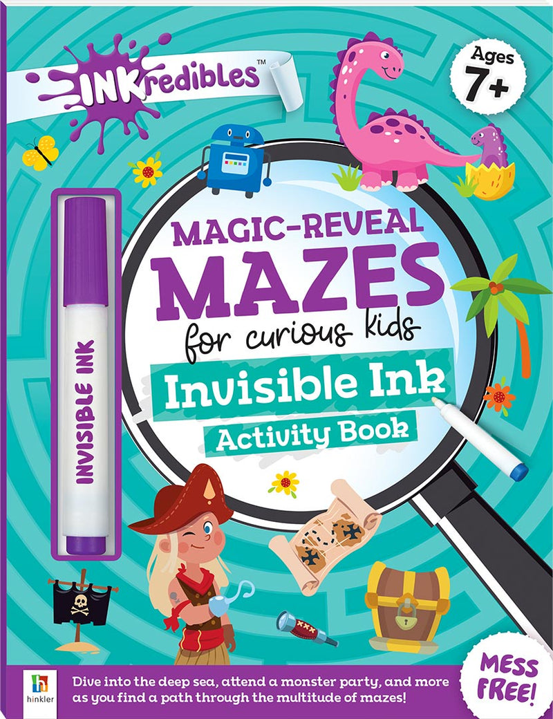 Inkredibles Magic-Reveal Mazes Invisible Ink Activity Book$16.99