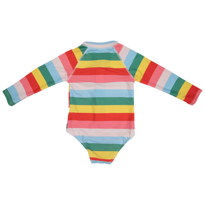 Korango | Rainbow Zip Swimsuit Rainbow Stripe
