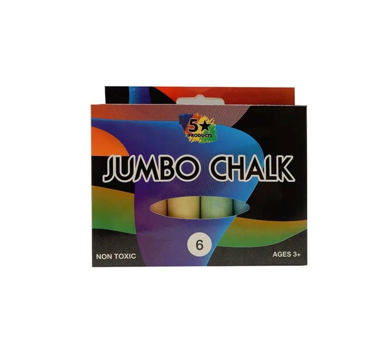 6 Pack Jumbo Chalk